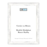 Cornice Moderna su Misura - Modello Modigliani Bianco Shabby